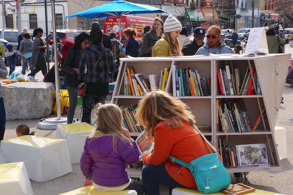 See more photos of Uni reading room, Putnam Triangle Plaza, Clinton Hill, Brooklyn. Apr 25, 2014.