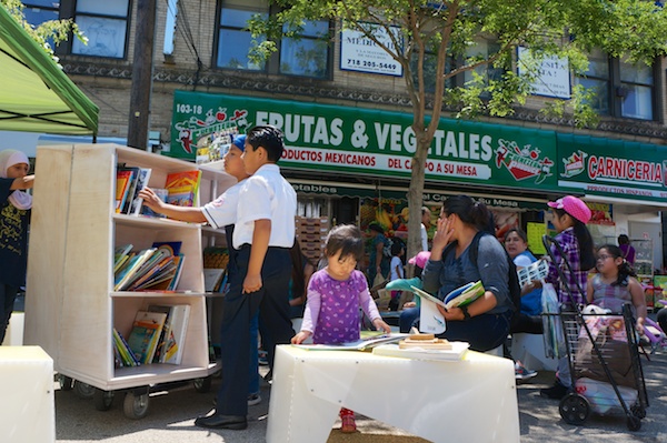 Uni reading room, Corona, Queens, June 7, 2014.