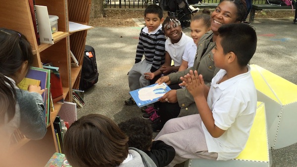 Uni at James Weldon Johnson Playground, East Harlem