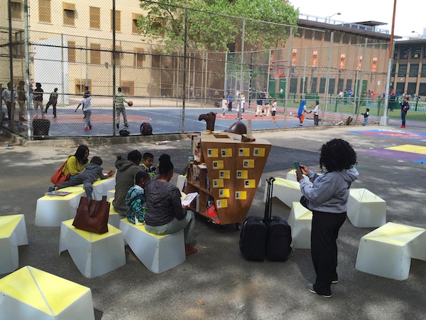 Uni at James Weldon Johnson Playground, East Harlem