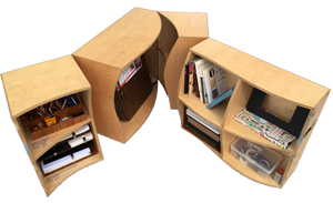 This year, seven reading room kits built for libraries in other US cities and abroad.