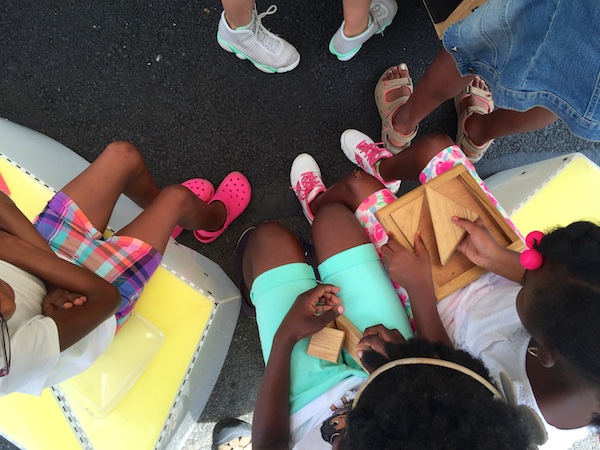 Uni at East Harlem farmers market play street