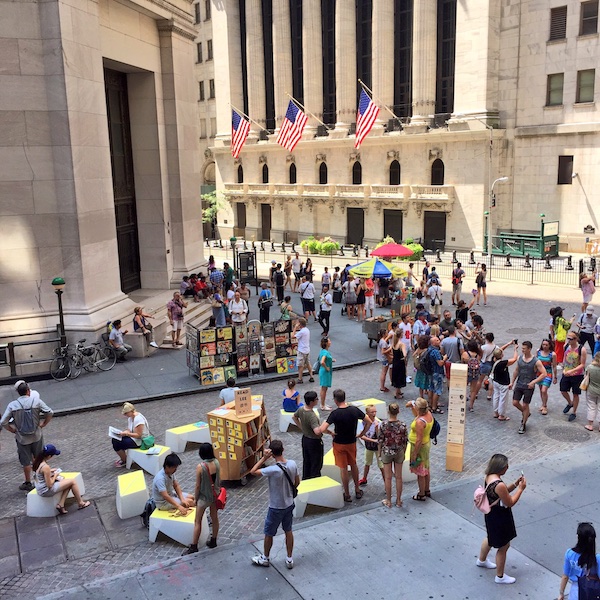 A reading room on Wall Street