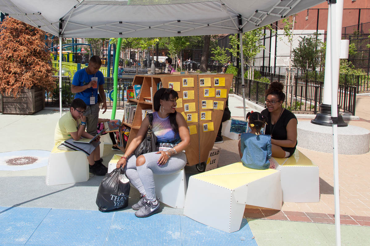 Uni Portable reading room at White Park East Harlem 2017