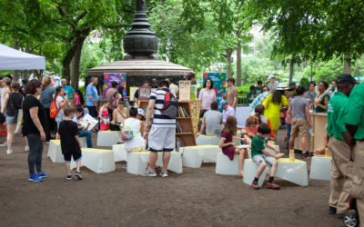 An open-air reading room and more for Union Square Park