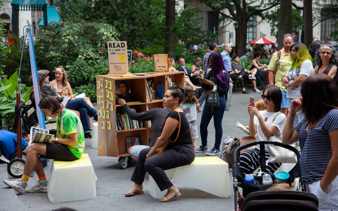 A special pop-up reading room for Madison Square Park