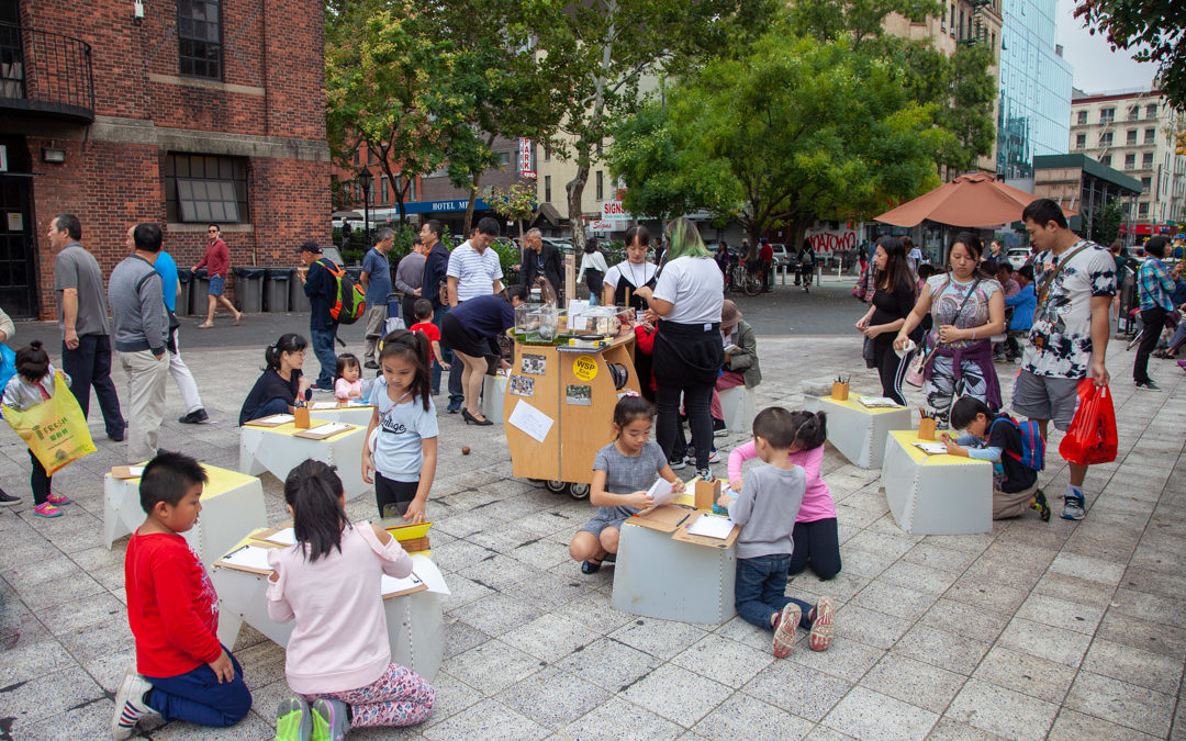 An hands-on exhibit about urban nature in NYC Chinatown