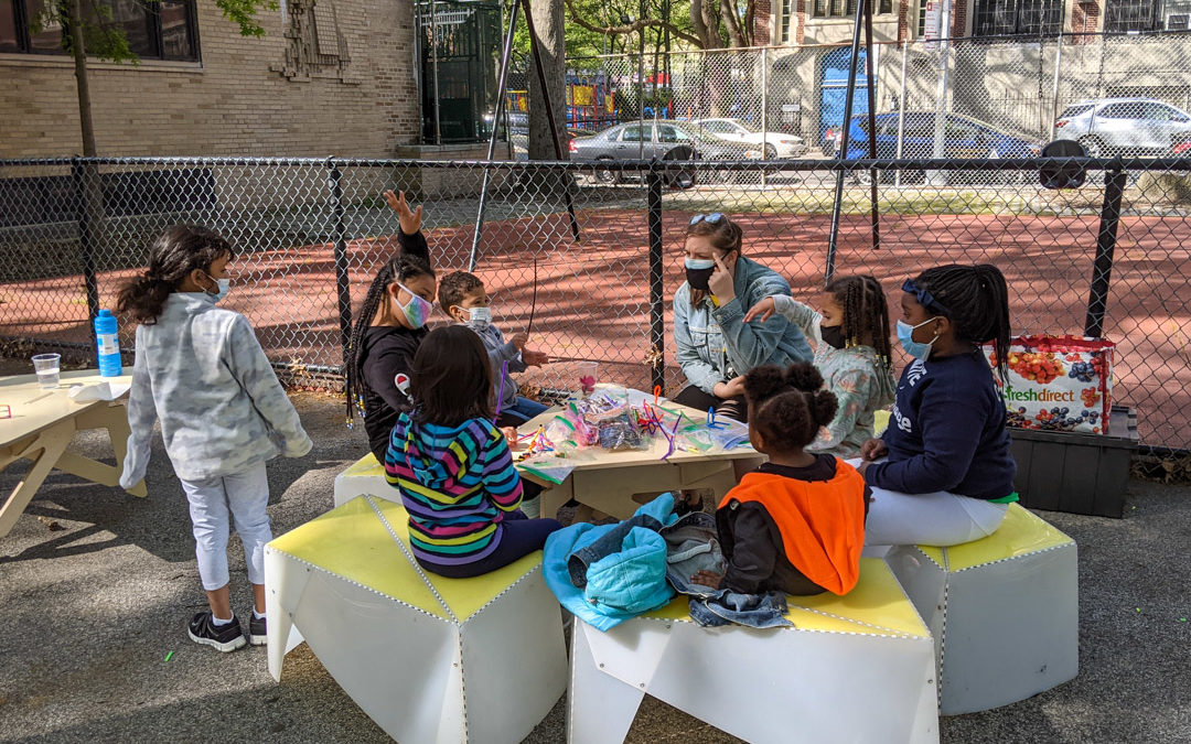 Learning Hub featuring HYPOTHEkids at Sheltering Arms Playground