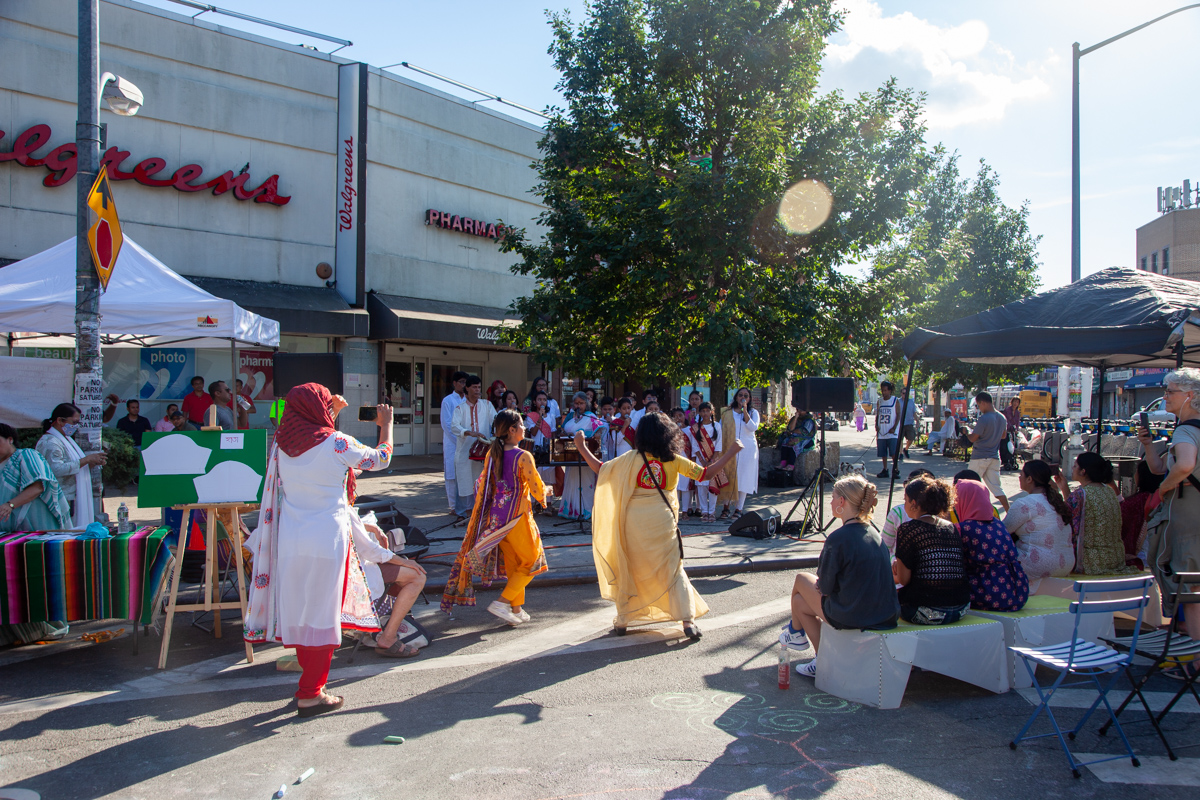 A street performance by a Bangladeshi group on the street of NYC.