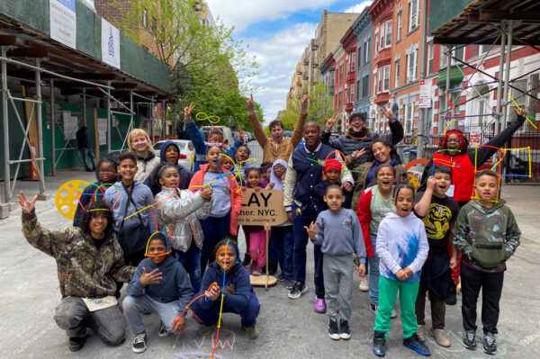 Group photo of students and some adults.