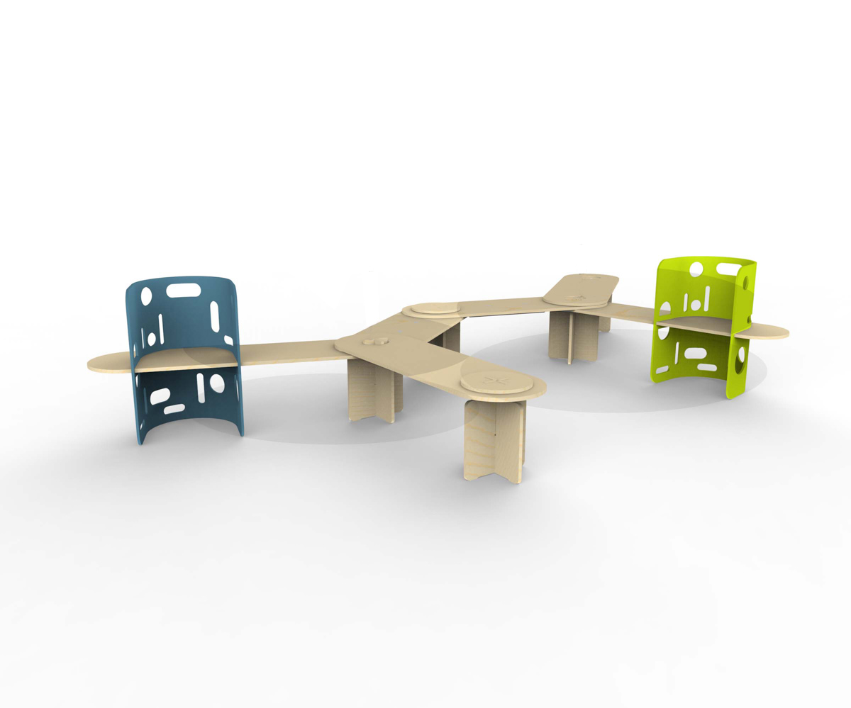 Umbrellas02_Solid_no umbrella-2 A rendering of a modular bench.