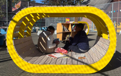 A mural and two new designs for a school in Brownsville, Brooklyn