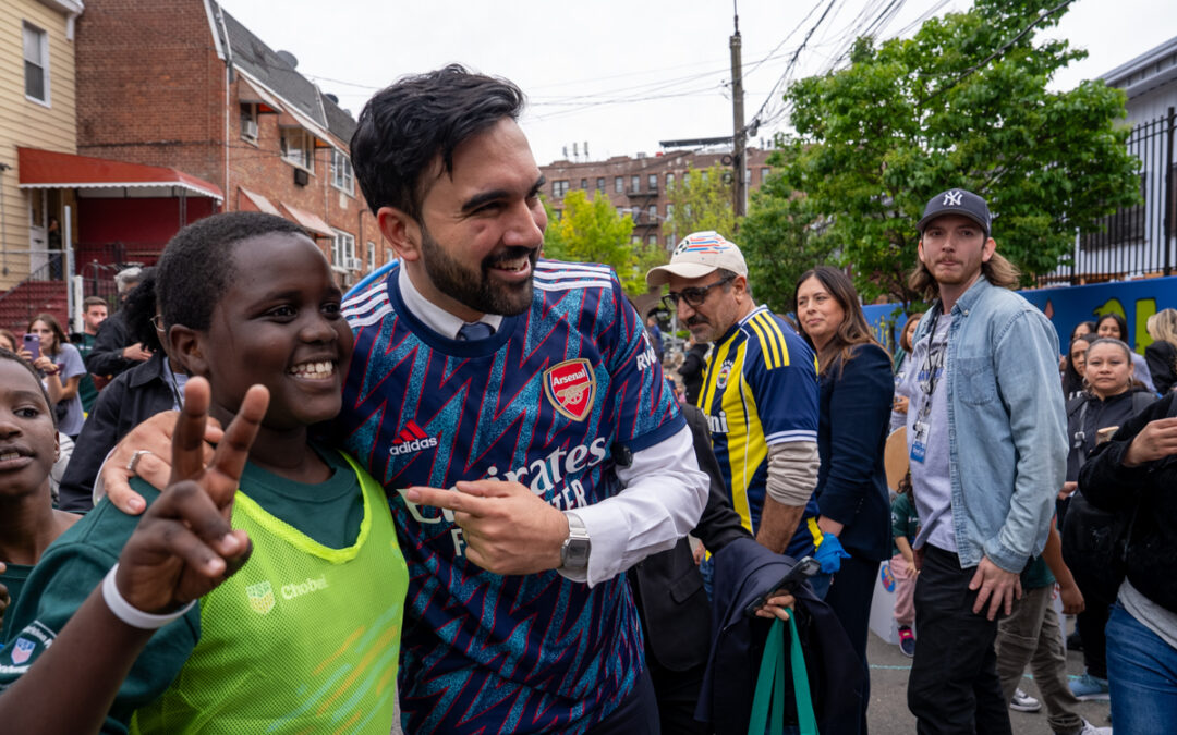 Soccer Streets at PS 32! With a special guest…