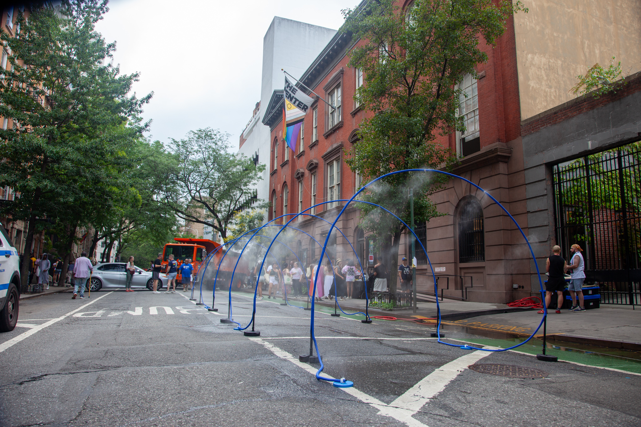 Children playing on the street.