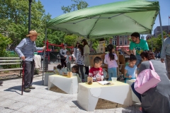 The Uni EXPLORE cart at Sara D Roosevelt Park in NYC Chinatown.